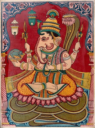 Ganesha. Chromolithograph.