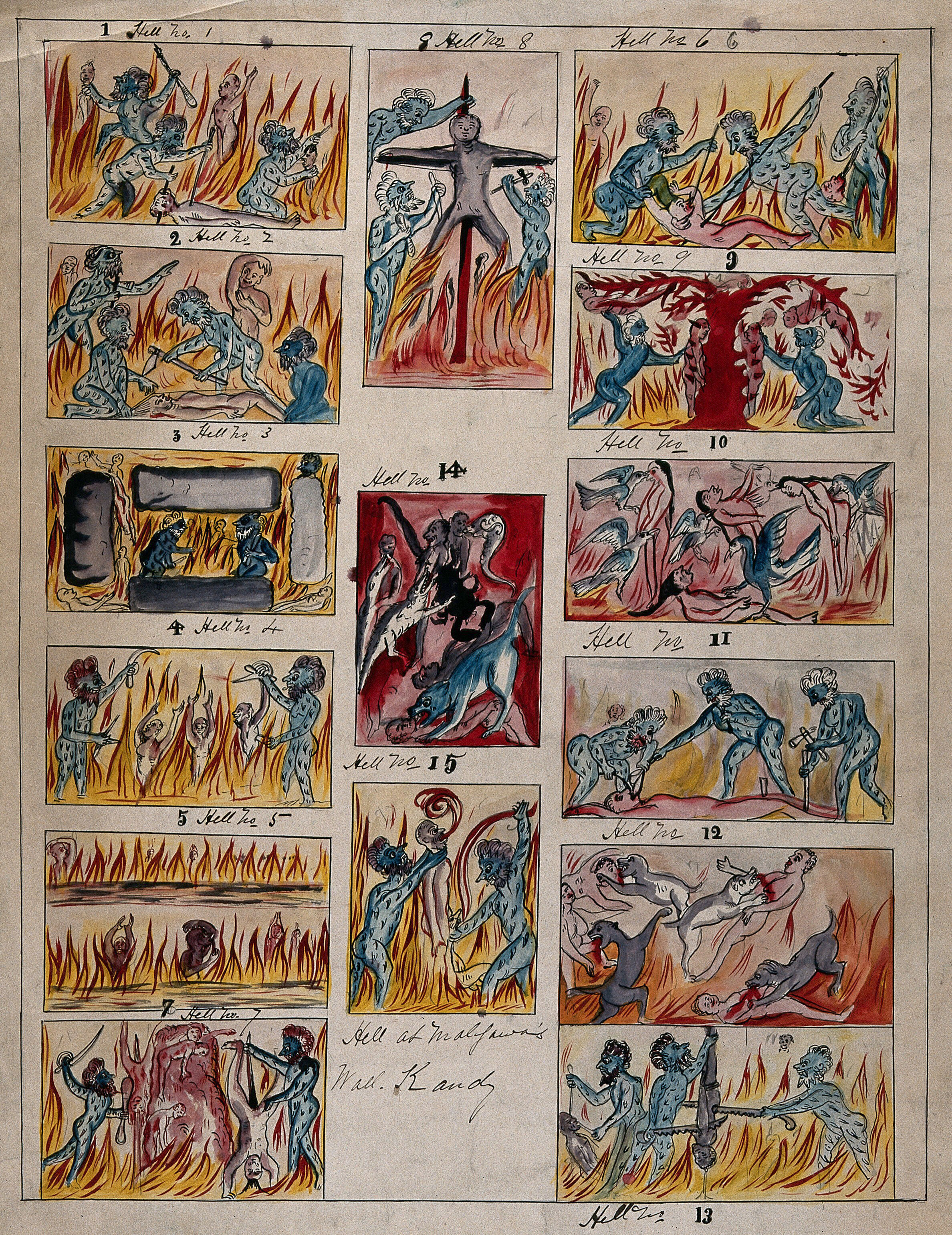 Sri Lanka Kandy The Fifteen Different Kinds Of Hell At