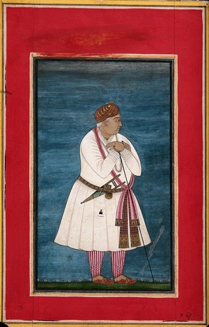 view A Hindu raja. Gouache painting by an Indian artist, ca. 1750.