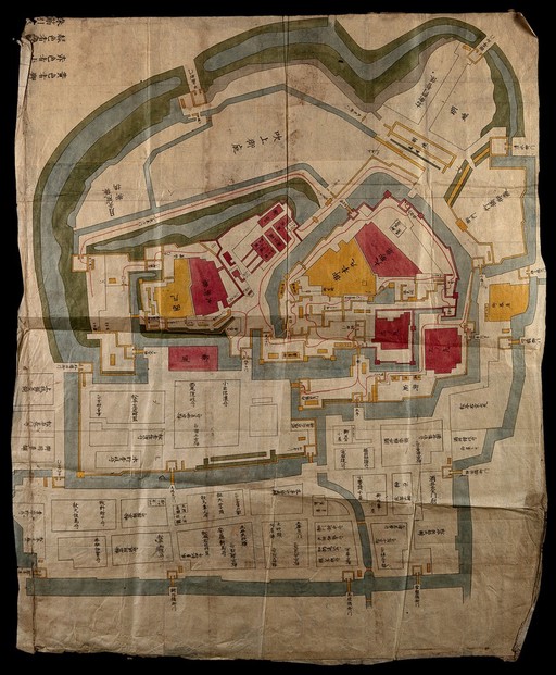 Description A map of an ancient Chinese walled city.