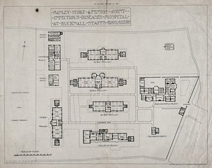 view Hanley, Stoke & Fenton Joint Infectious Diseases Hospital, Staffordshire: floor plan. Photoprint, 1902.