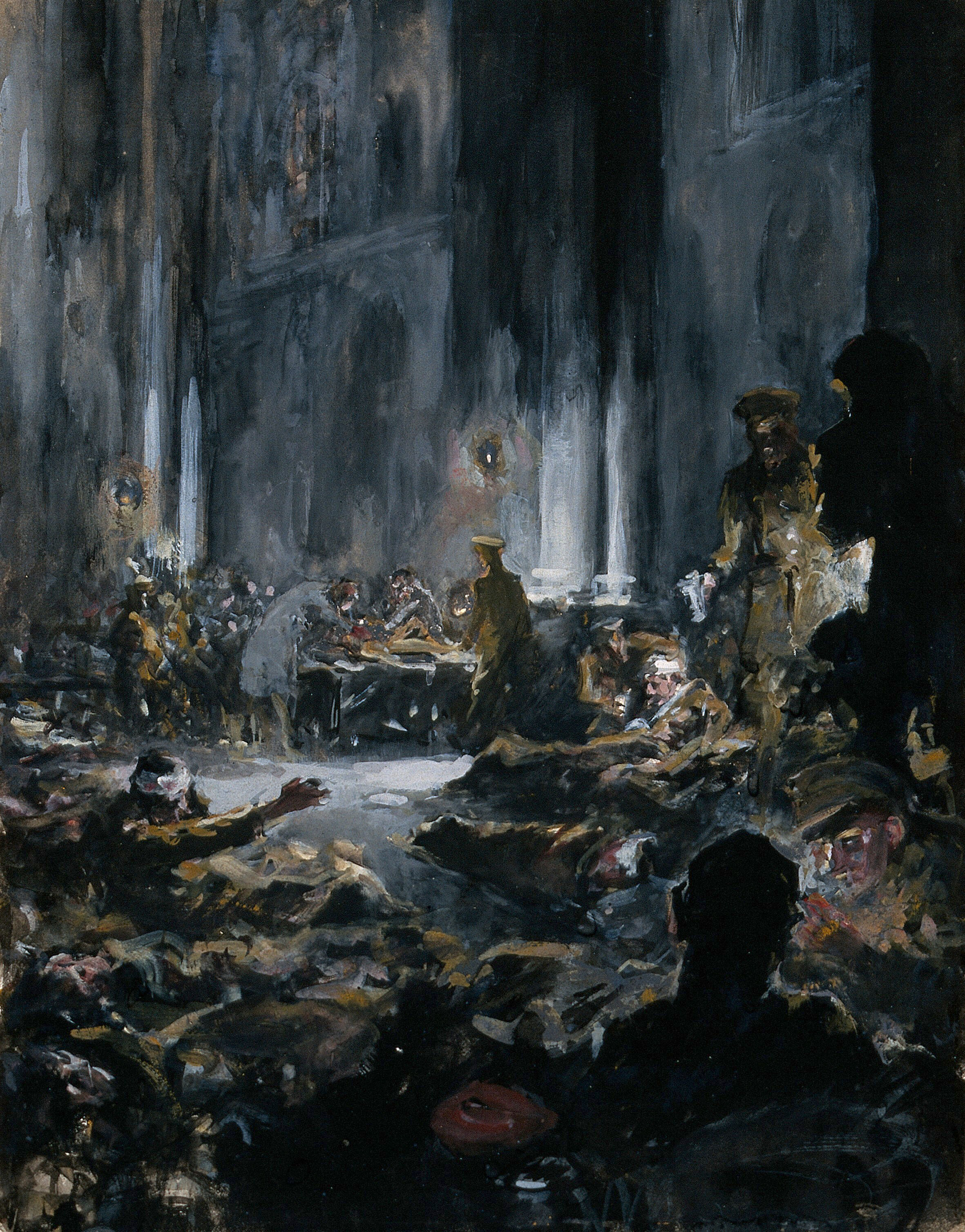 World War One A Church Transformed Into A Military Hospital