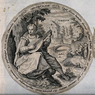 Thalia. Engraving by C. de Passe.