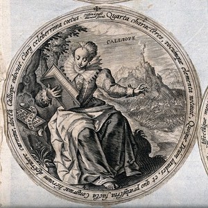 view Calliope. Engraving by C. de Passe.