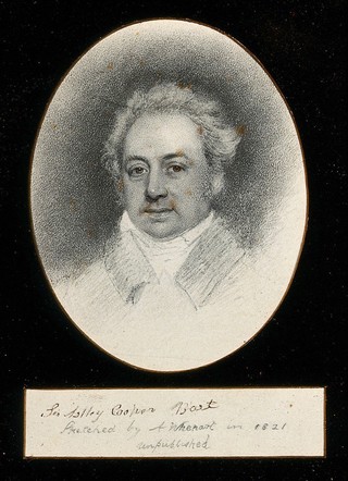 Sir Astley Cooper, head and shoulders. Drawing.