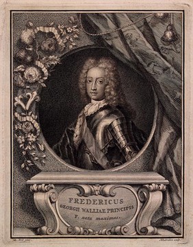 Frederick Prince of Wales. Engraving by J. Houbraken after C. Boit, ca. 1727.
