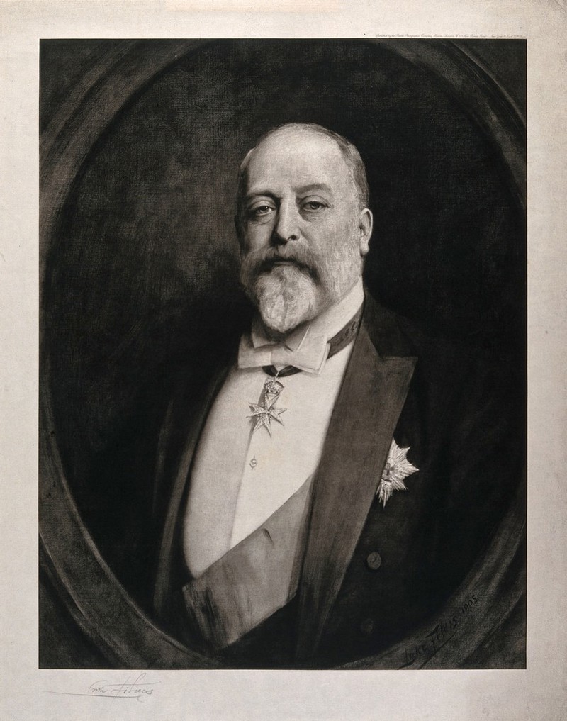 King Edward VII, head and shoulers. Photogravure after Luke Fildes, 1905., 1905, by Luke Fildes