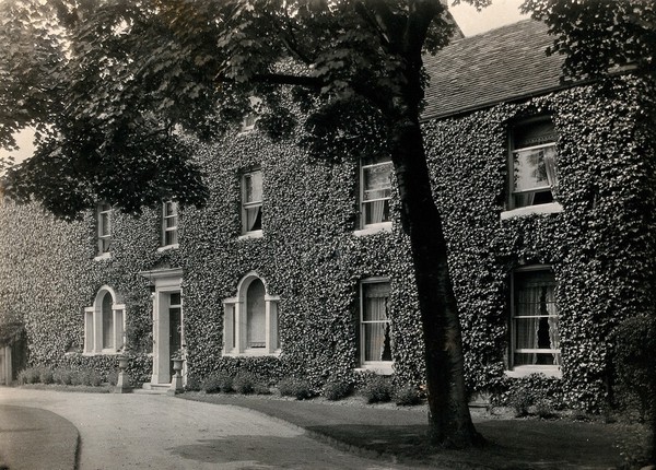 Driffold Asylum, Sutton Coldfield, England: Driffold House, front view. Photograph, 1924.