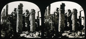 view The Hall of Columns, Karnac, Egypt; stereoscopic views. Photograph by Francis Frith, 1856/1859.