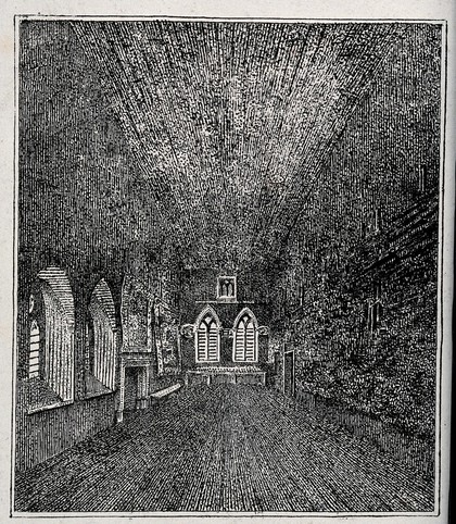 The Painted Chamber of the Palace of Westminster. Lithograph by J.T. Smith, 1806.