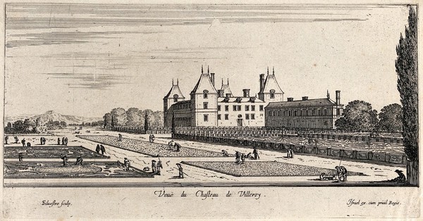 The castle at Villeroy. Etching by I. Silvestre.