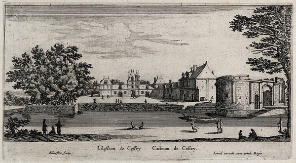 The castle at Cauffry. Etching by I. Silvestre.