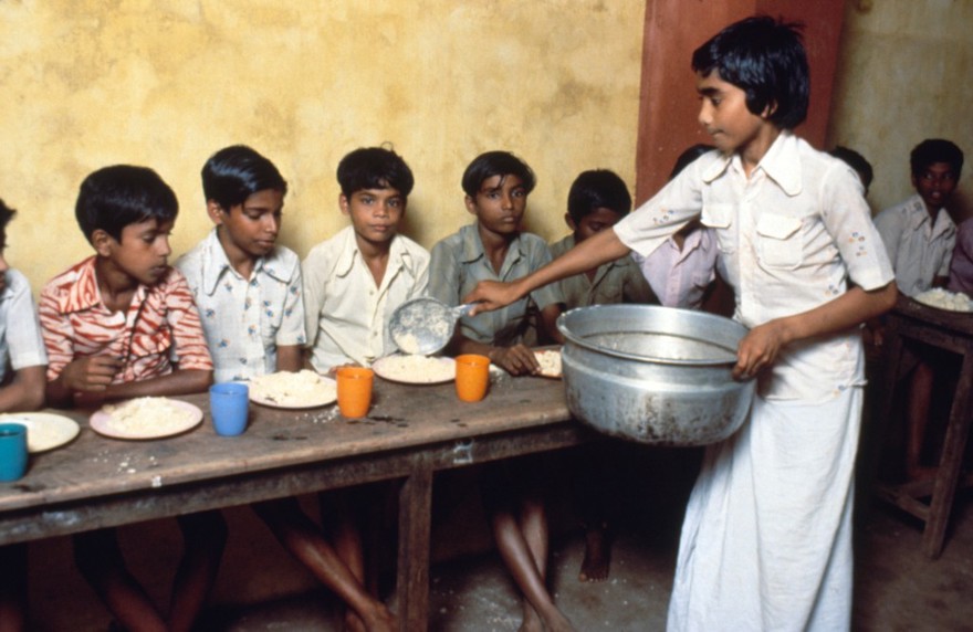 Group feeding programme in school, Kerala