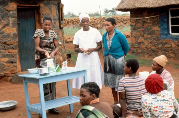 Oral rehydration solution demonstration, Lesotho