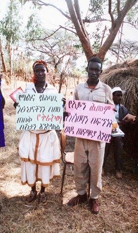 Home-made health promotion materials on trachoma