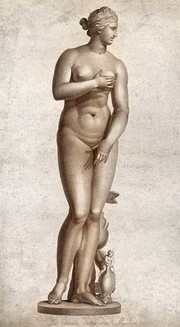 Venus [Aphrodite]. Sanguine stipple engraving.