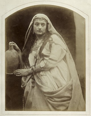 Annie Chinery Cameron as Zuleika. Photograph by Julia Margaret Cameron, ca. 1872.