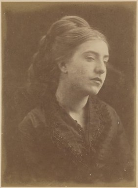 May Prinsep as Christabel. Photograph by Julia Margaret Cameron, 1866.