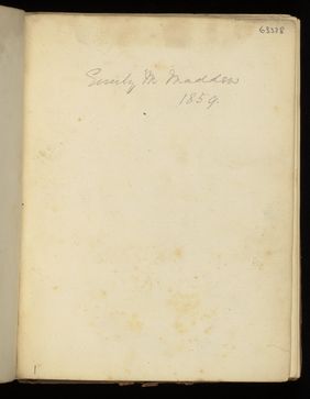 Emily M. Madden's cat Mouton. Drawings by Emily M. Madden, 1856-1859.