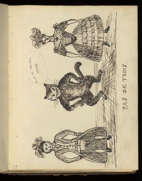 Emily M. Madden's cat Mouton. Drawings by Emily M. Madden, 1856-1859.