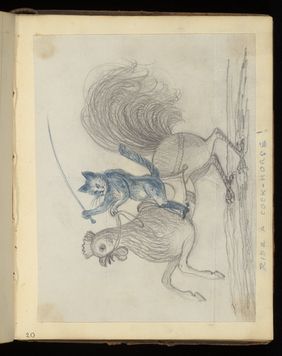 Emily M. Madden's cat Mouton. Drawings by Emily M. Madden, 1856-1859.