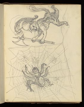 Emily M. Madden's cat Mouton. Drawings by Emily M. Madden, 1856-1859.