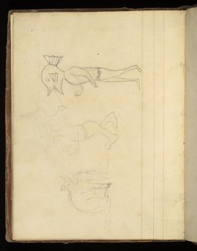 Emily M. Madden's cat Mouton. Drawings by Emily M. Madden, 1856-1859.