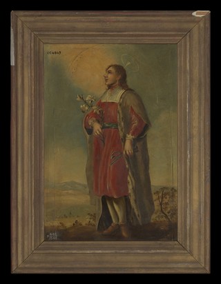 Saint Damian or Saint Cosmas. Oil painting by a Spanish painter (Granada), 18th century.