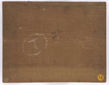 Josefa Diaz, and her mother praying for cure of fever and lameness, June 1864. Oil painting by a Catalan (?) painter.