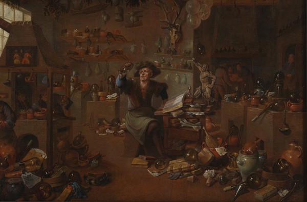 M0007668: An alchemist in his laboratory