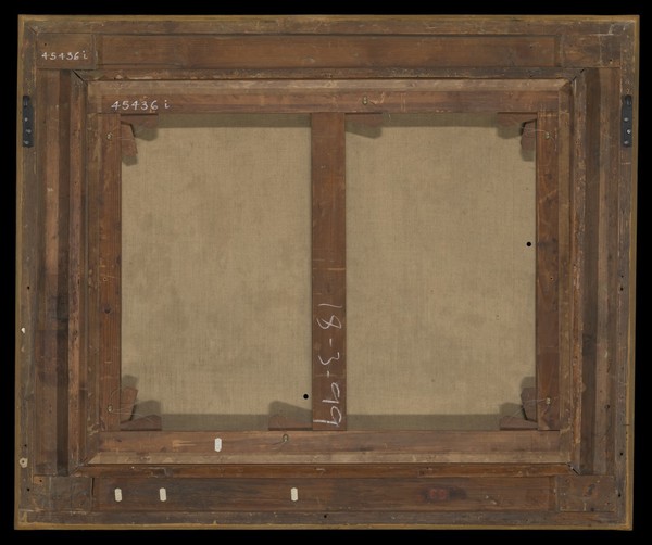 Edward Jenner vaccinating a boy. Oil painting by E.-E. Hillemacher, 1884.