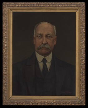 Daniel Berthelot (1865-1927). Oil painting by Harry Herman Salomon after a photograph.