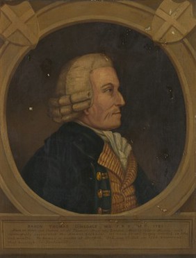 Thomas Dimsdale, Baron Dimsdale. Oil painting after a painting attributed to N. Plimer.