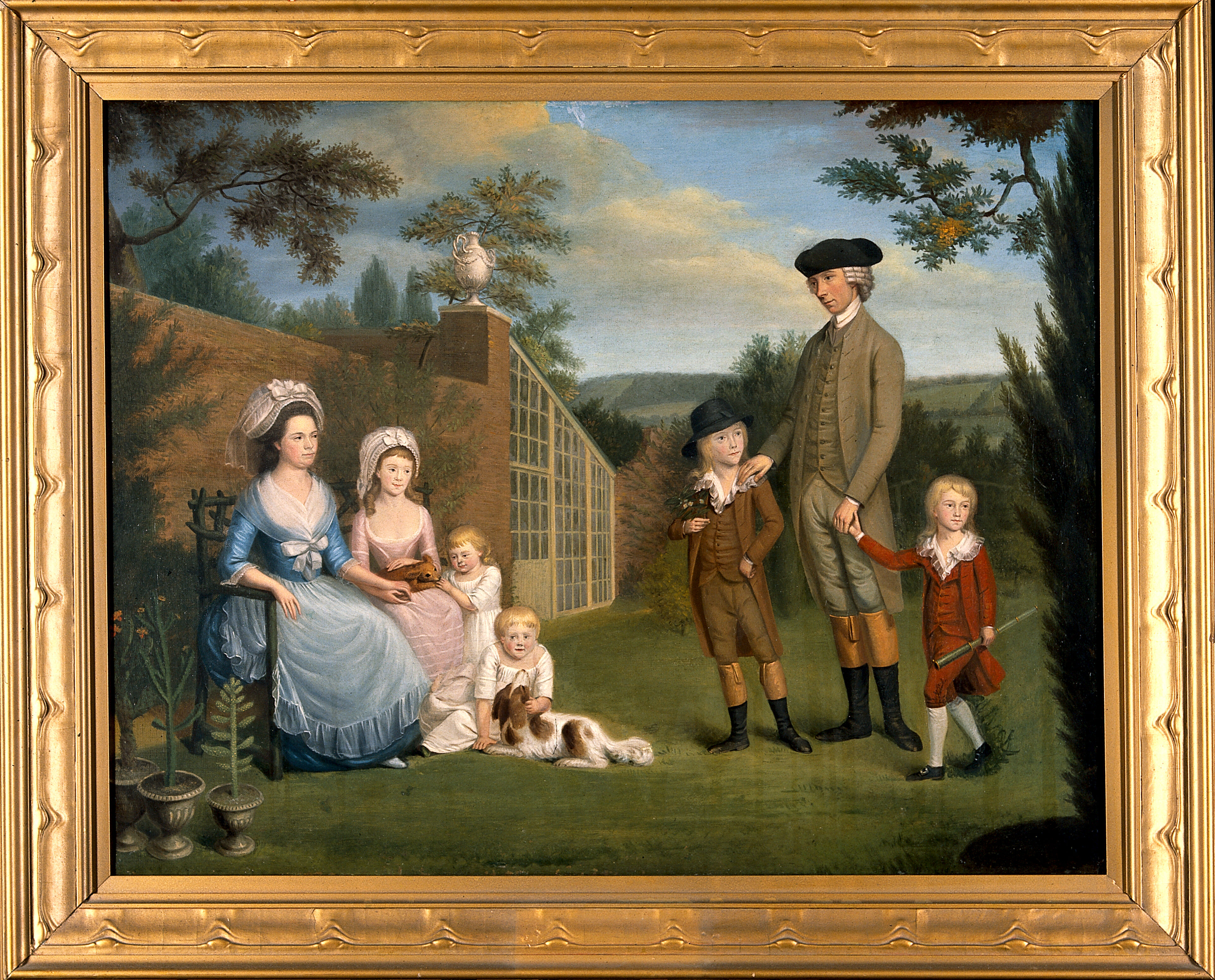 M0000746: John Coakley Lettsom (1733-1810), physician, with his family