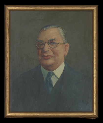 (Albert Edward) Mortimer Woolf (1884-1957), surgeon, sometime president of the Hunterian Society. Oil painting by John Woolf.