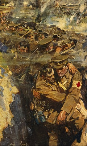 World War I: The Red Cross in the trenches. 