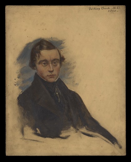 Golding Bird (1814-1854), physician and natural philosopher. Oil painting by Alexander Craig, 1840.