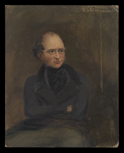 Augustus Bozzi Granville (1783-1872), physician, accoucheur, hydropath and writer. Oil painting by Alexander Craig.