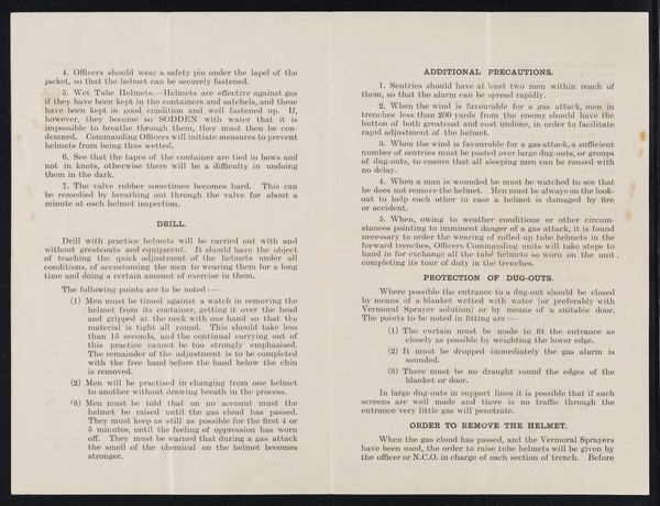 Defensive measures against gas attacks / C.F.N. MacReady.