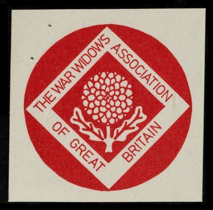 The War Widows Association of Great Britain [sticker].
