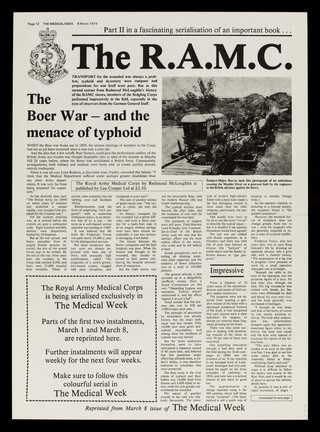 The R. A. M. C. / [Redmond McLoughlin].