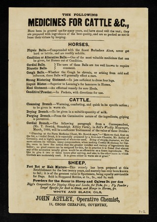 The pleuro-pneumonia tic, or lung disease in cattle / John Astley.