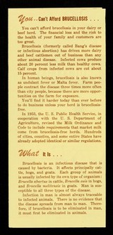 Wipe out brucellosis : cut.. lifestock losses : stop.. human infection / Animal Disease Eradication Branch [of the] Agricultural Research Service.