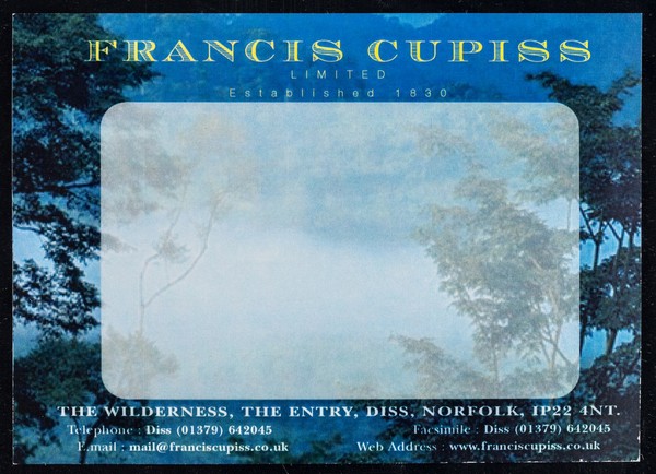 Francis Cupiss Limited, established 1830 : The Wilderness, The Entry, Diss, Norfolk, IP22 4NT...