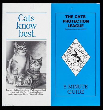 The Cats Protection League : Registered charity no. 203644 : 5 minute guide.