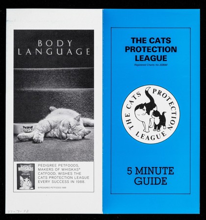 The Cats Protection League : Registered charity no. 203644 : 5 minute guide.