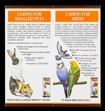Caring for your pet / Seven Seas Veterinary Division.