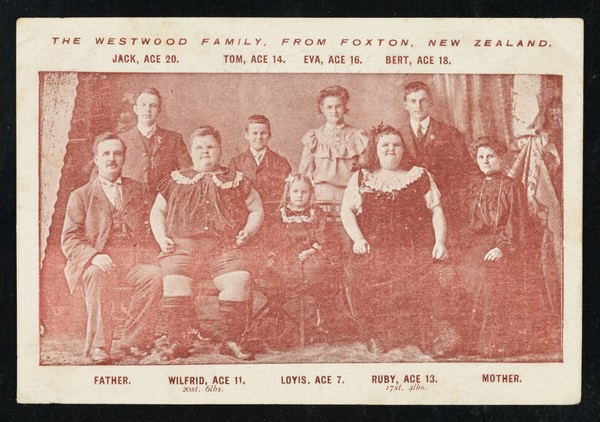 The Westwood family, from Foxton, New Zealand.