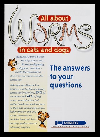 All about worms in cats and dogs : the answers to your questions / Sherley's Ltd.