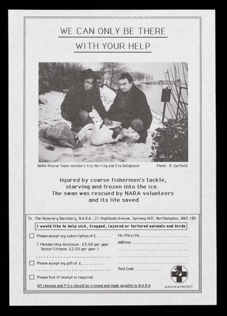 We can only be there with your help / National Animal Rescue Association.